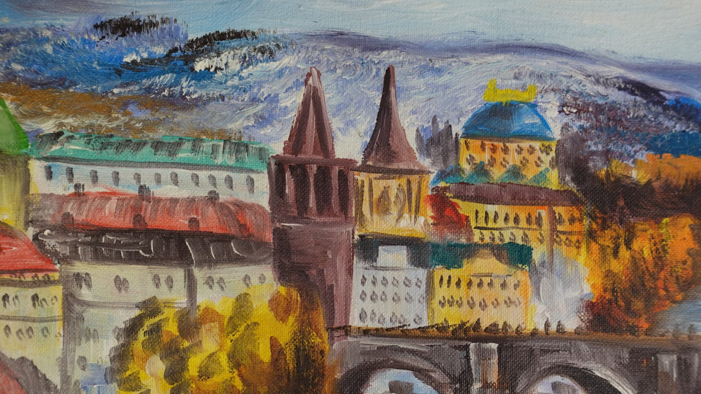 Los Puentes de Praga 30 x 40 cm