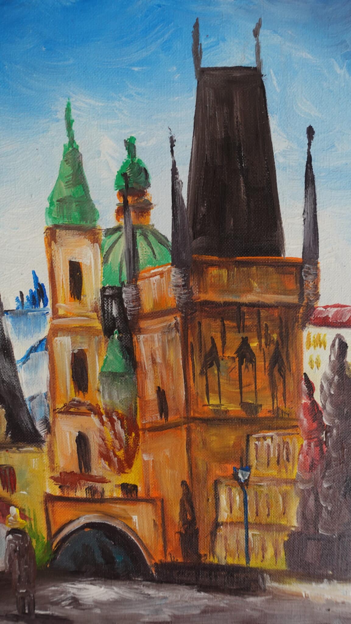 Praga, El Puente de Carlos 30 x 40 cm