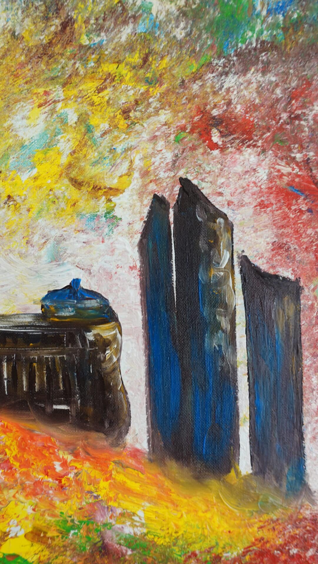Pintura abstracta de Berlín 60 x 40 cm