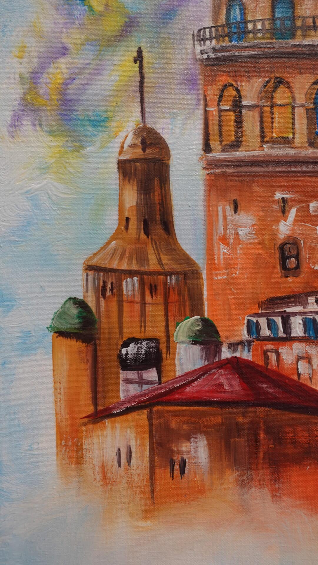 Pintura de la Torre de Gálata 60 x 40 cm