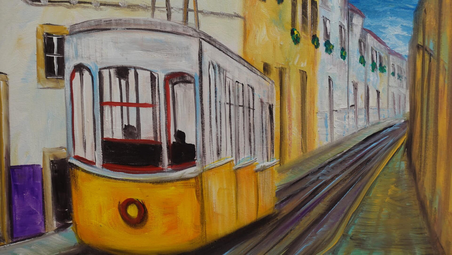 Tranvía en Lisboa 60 x 40 cm