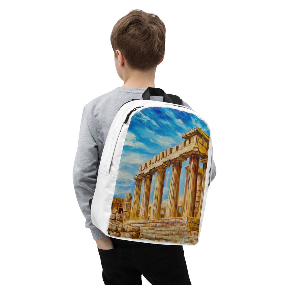 Mochila " El Partenón de Atenas" Ideal para portátil Bolsillo secreto Viajes Arte
