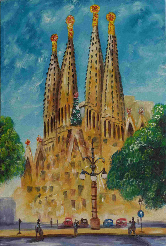 La Sagrada Familia Barcelona 60 X 40 cm
