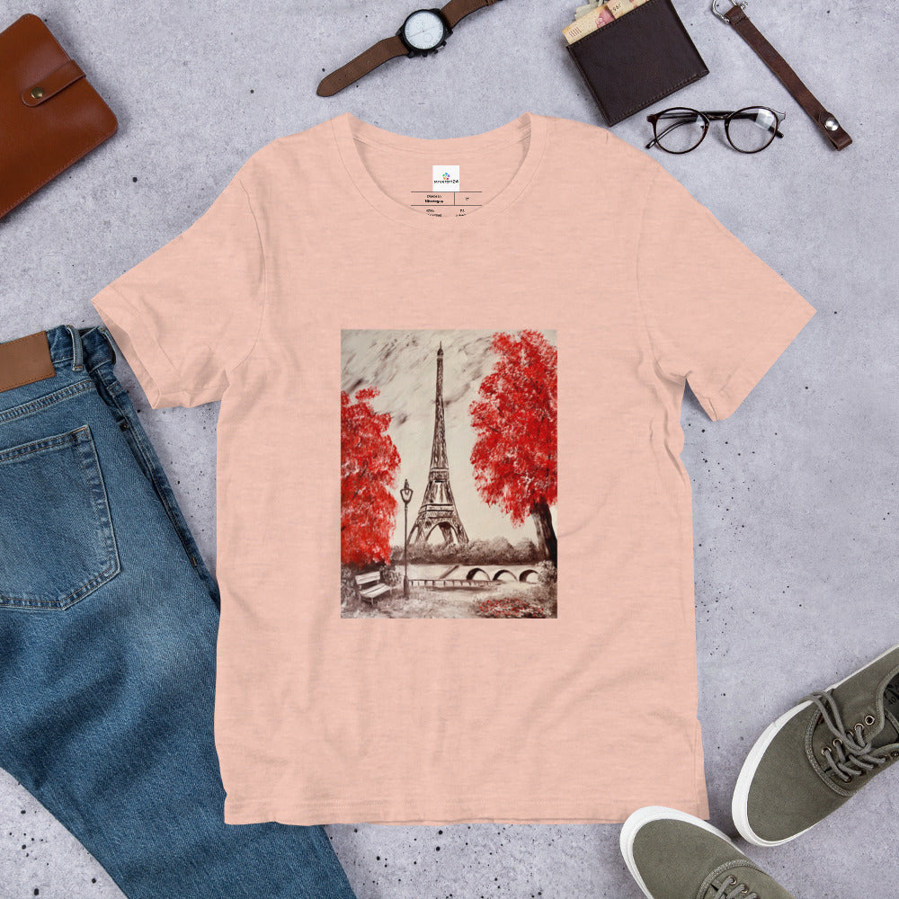 Camiseta de manga corta unisex Paris