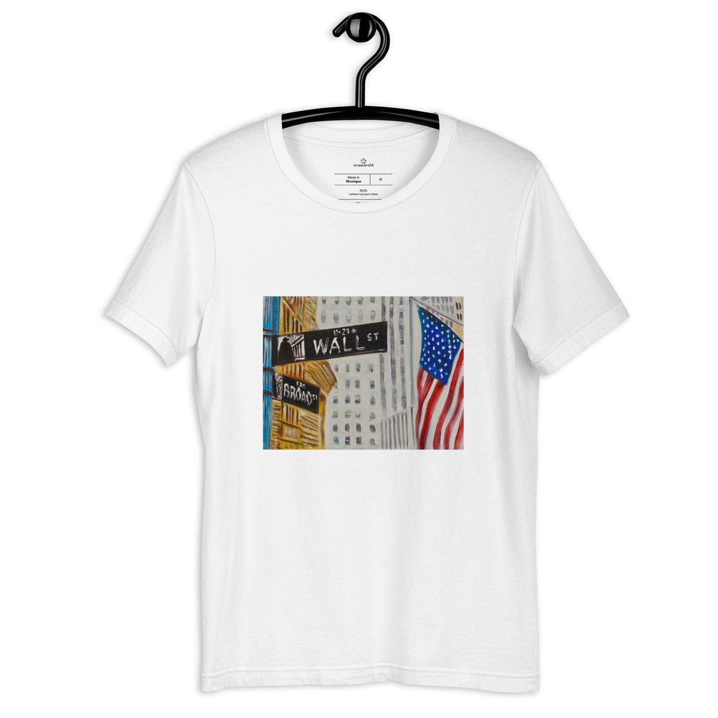 Camiseta de manga corta unisex Wall Street New York