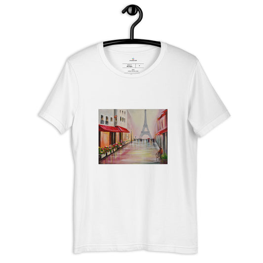Camiseta de manga corta unisex " Una calle de Paris"