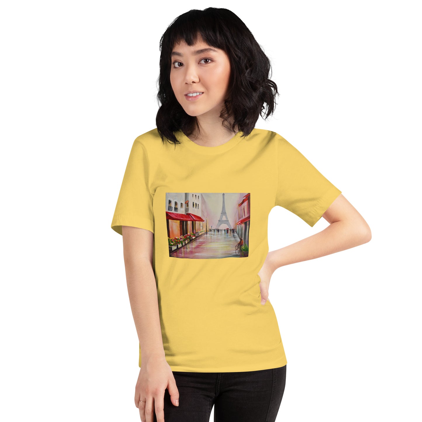 Camiseta de manga corta unisex " Una calle de Paris"