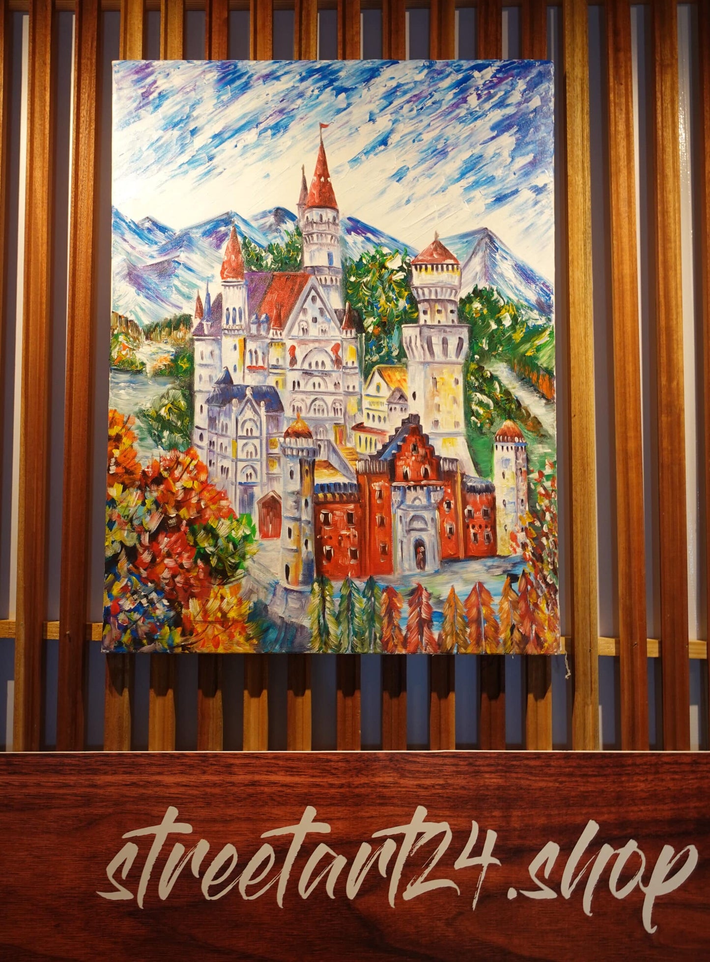 Neuschwanstein ilustrado 60 x 80 cm