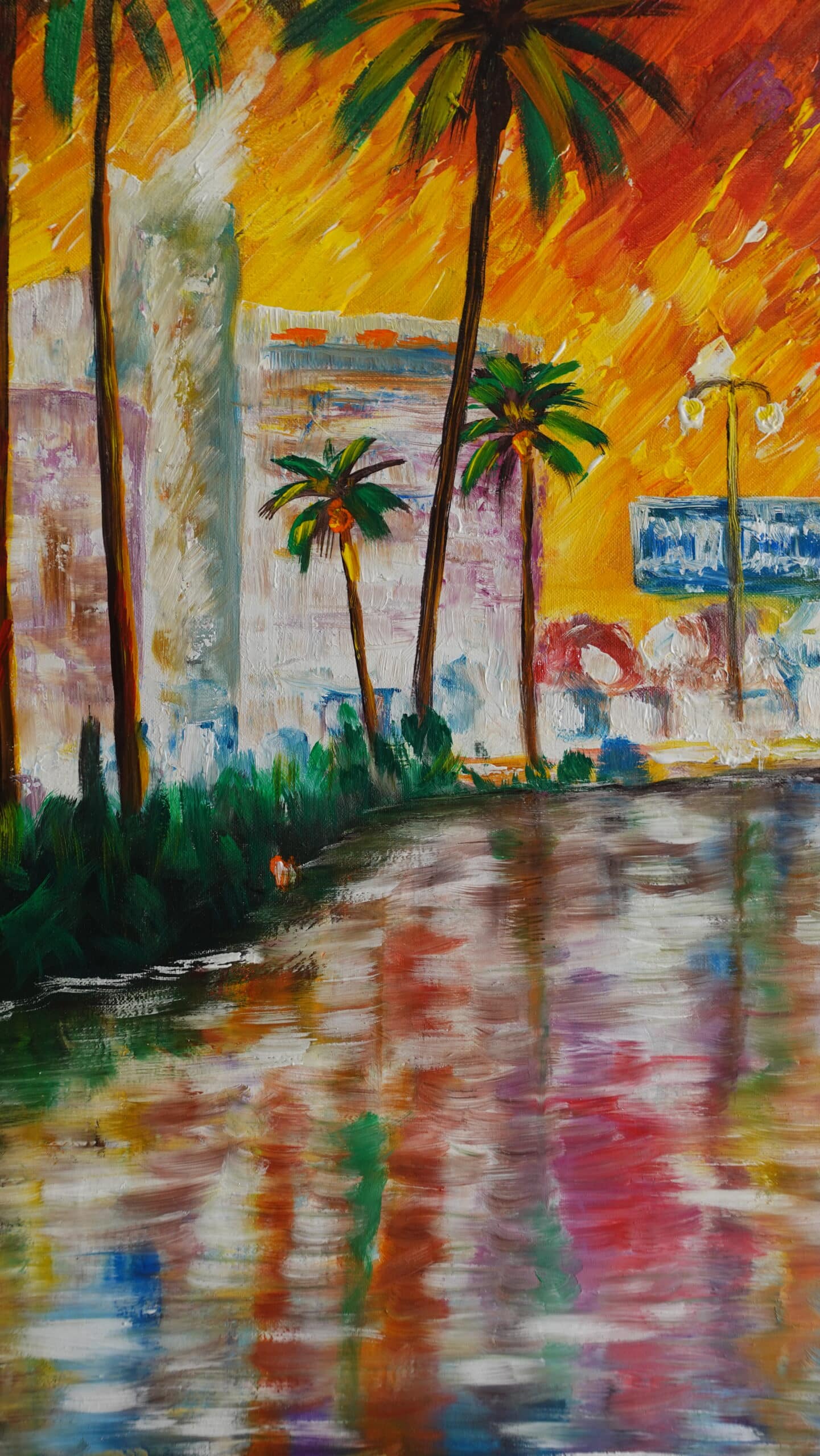 Sunset in Miami 60 x 80 cm