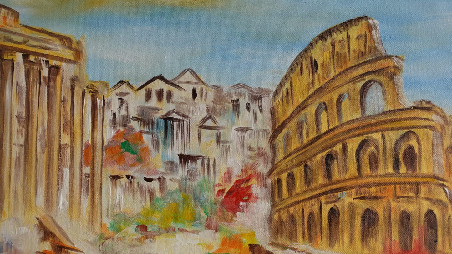 Collage de Roma 60 x 80 cm