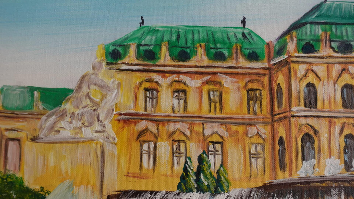 Belvedere Palace in Vienna 60 x 80 cm