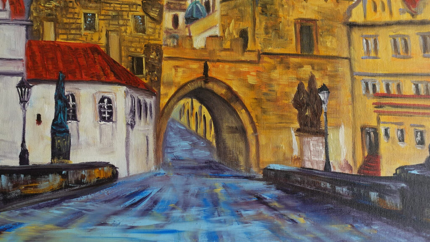 Prague, The Charles Bridge 60 x 80 cm
