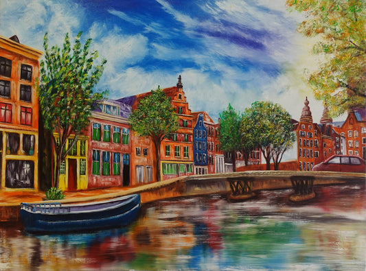 pintura original de Amsterdam