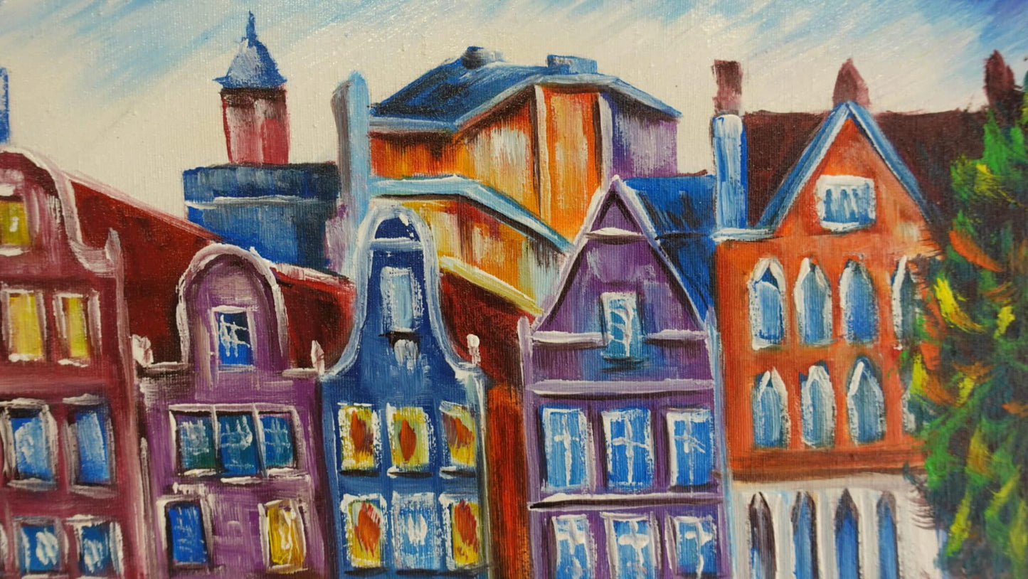 Amsterdam and its canals 30x40 cm