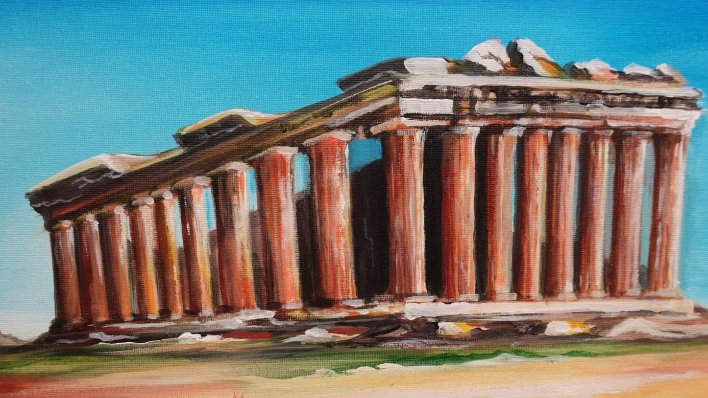 Der Parthenon Athen 30 x 40 cm