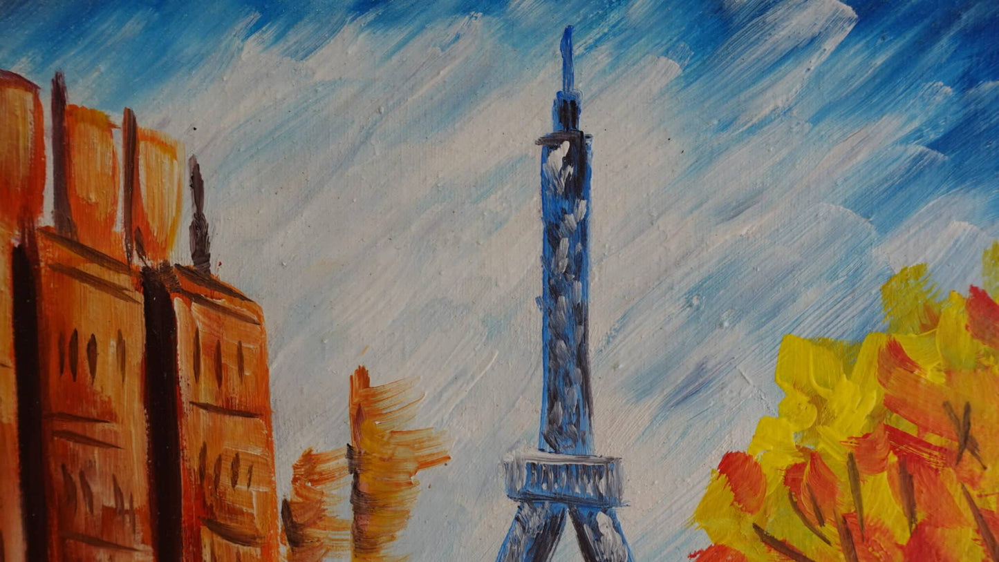 The Eiffel Tower in Autumn 30 x 40 cm