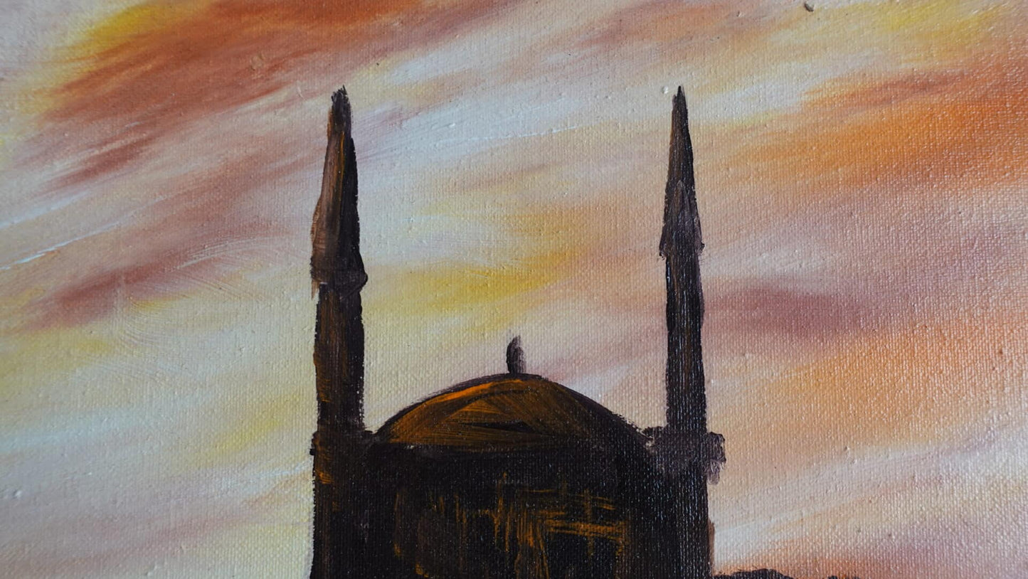 Sunset at the Suleiman Mosque 60 x 80 cm
