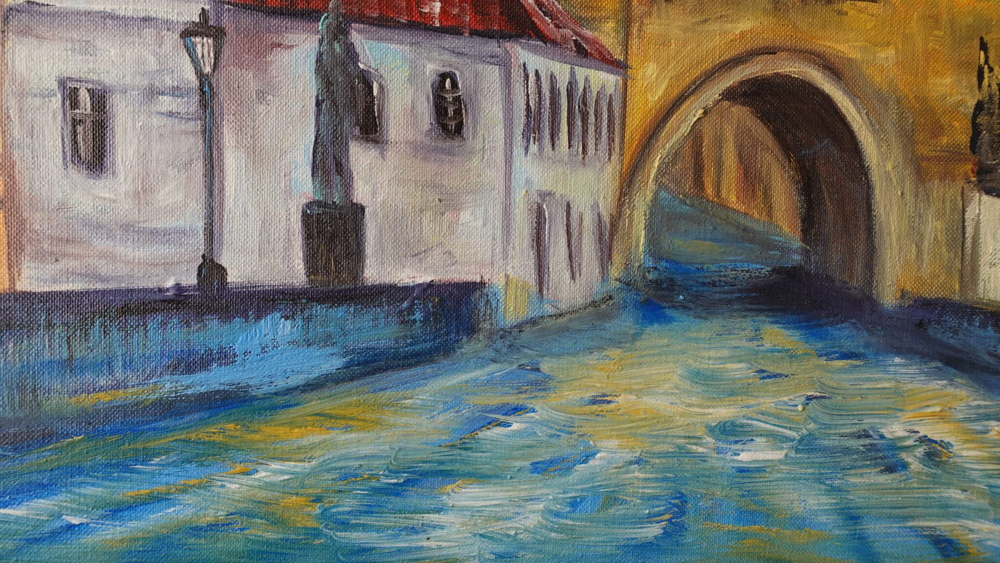 Praga, El Puente de Carlos 60 x 80 cm