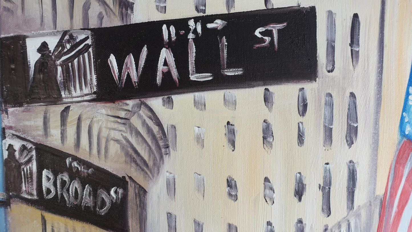 Wall Street 30 x 40 cm