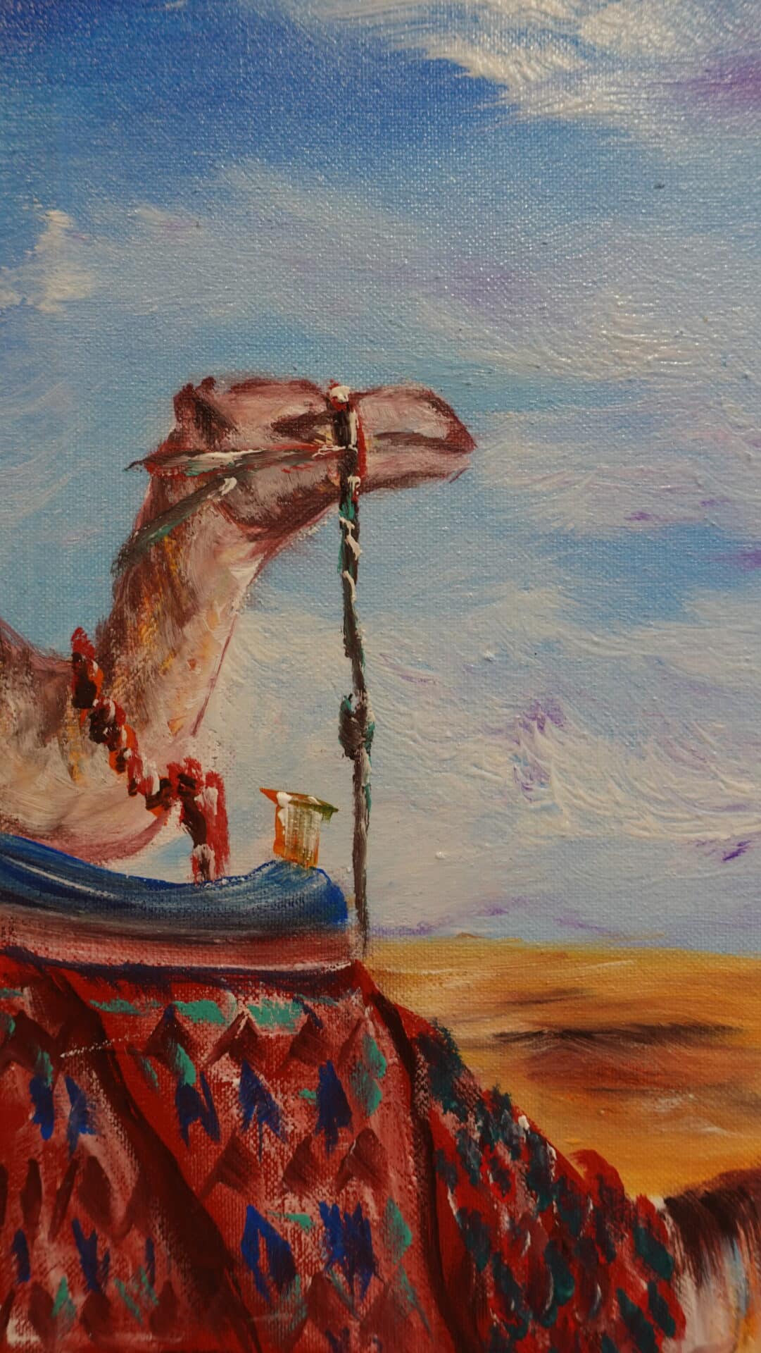 Camels in the desert 60 x 40 cm