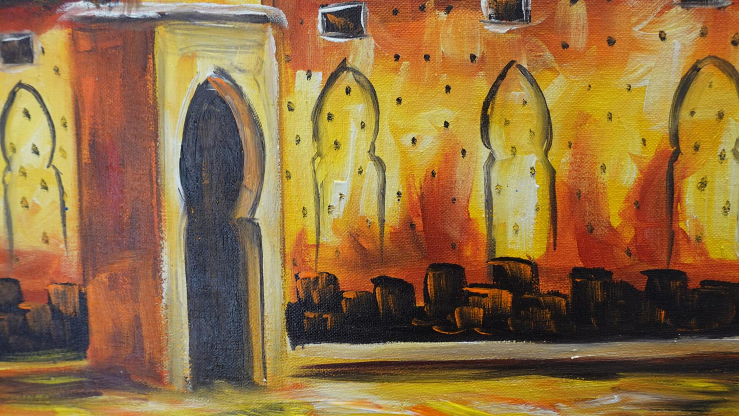 Mezquita en la noche 60 x 40 cm