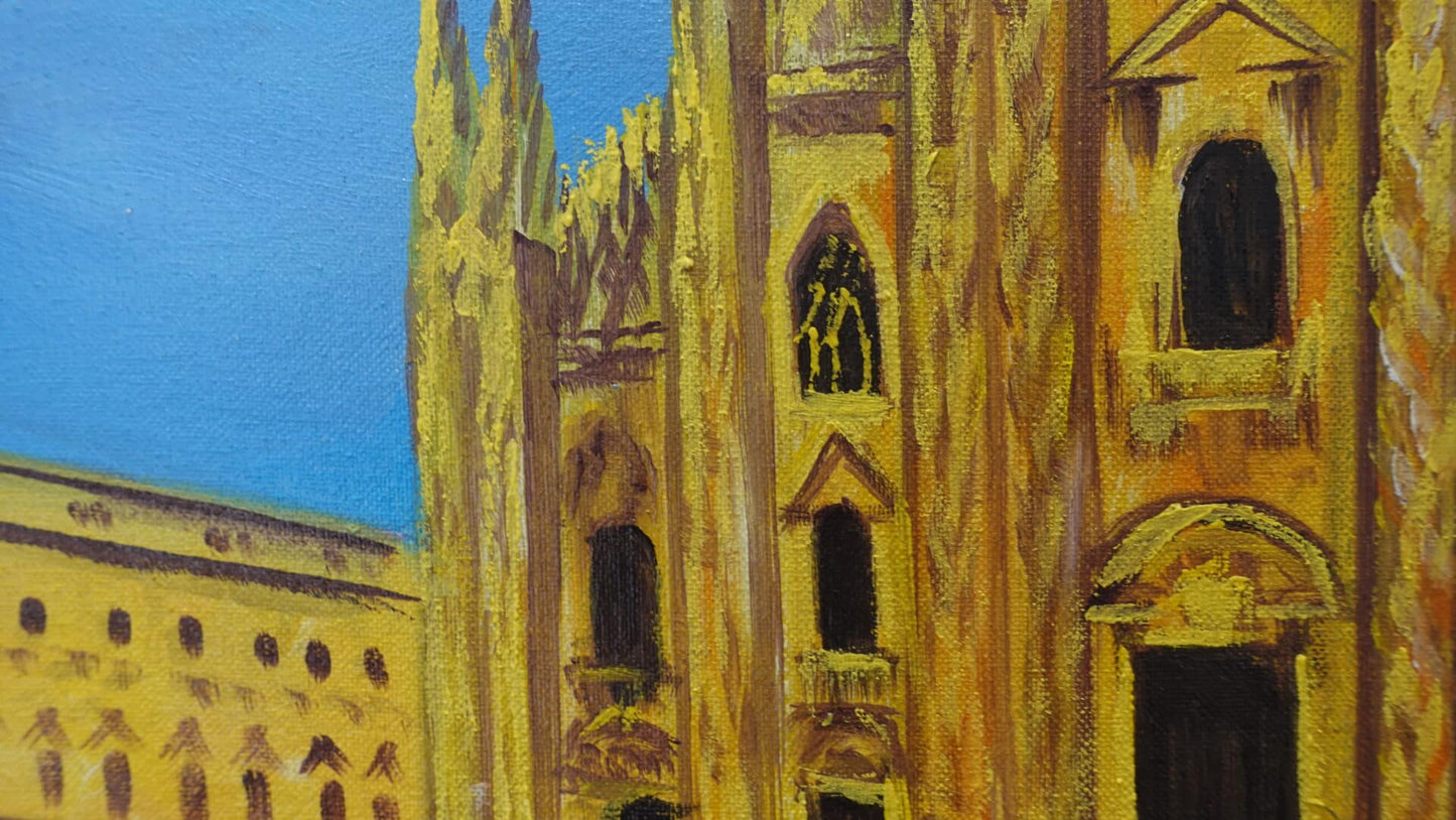 Night in the Milan Cathedral 60 x 40 cm