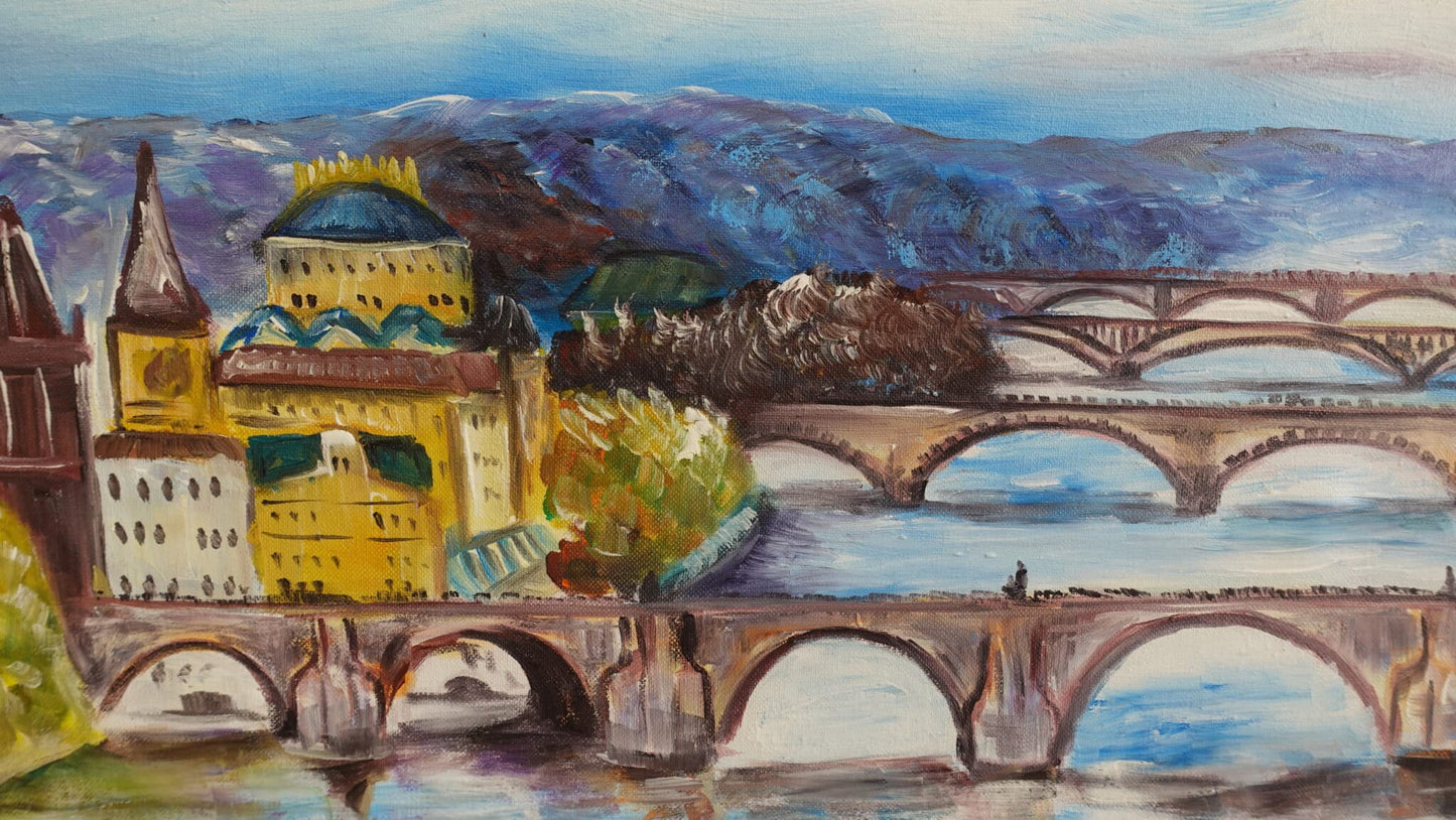 Los Puentes de Praga 60 x 40 cm