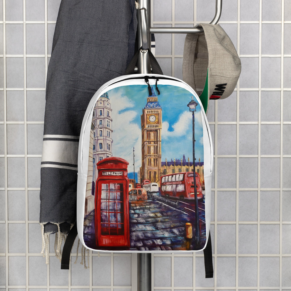 Backpack "London" Ideal for laptop Secret pocket Travel Art