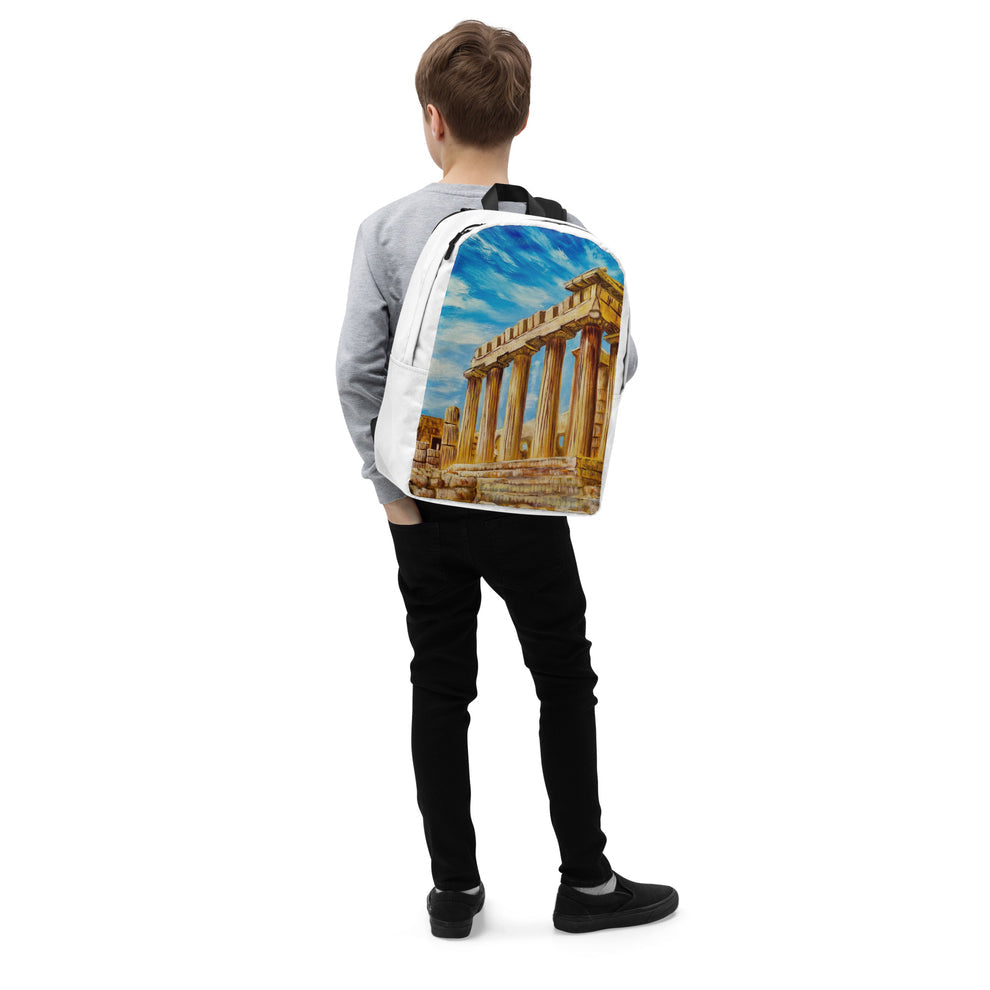 Backpack "The Parthenon of Athens" Ideal for Laptop Secret Pocket Travel Art