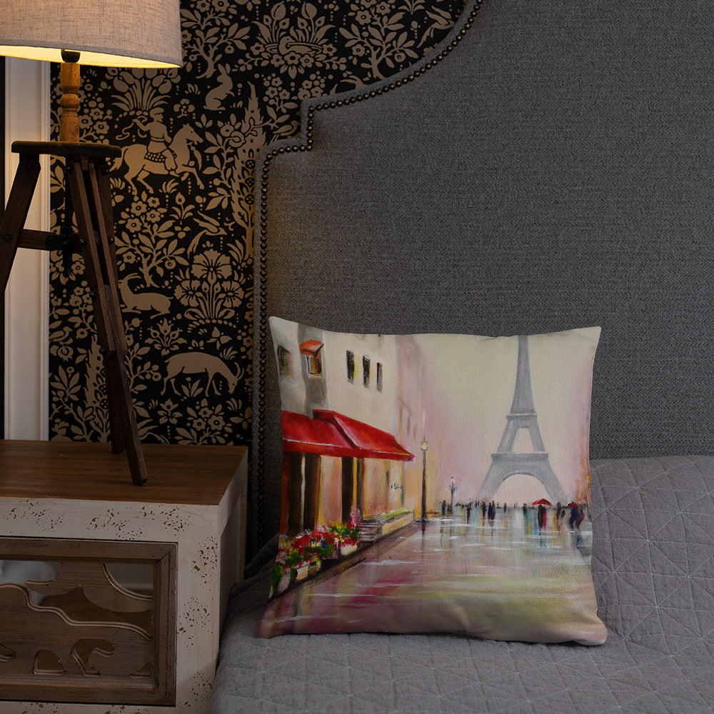 Cushion "A Street in Paris"