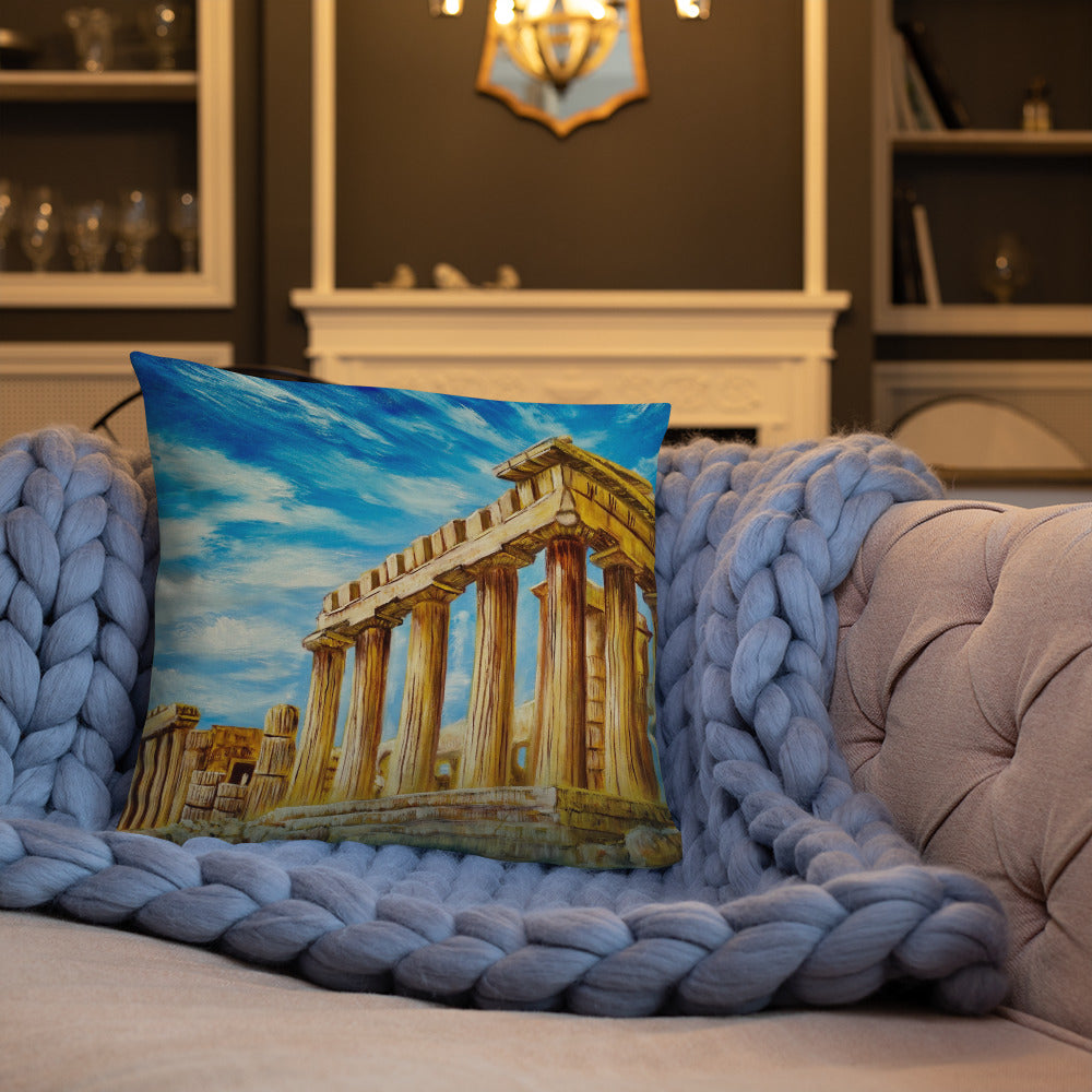 The Parthenon Athens Cushion