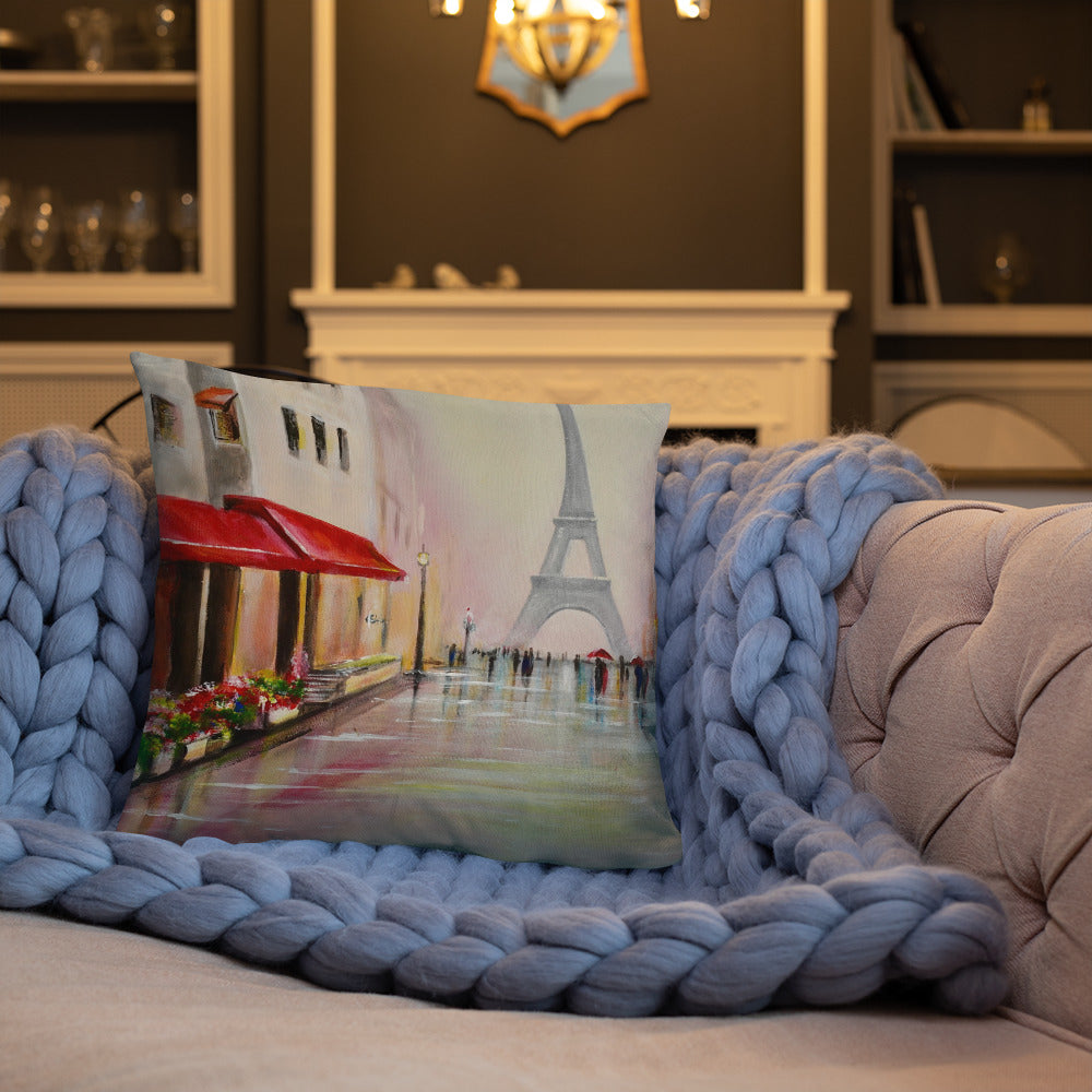 Cushion "A Street in Paris"