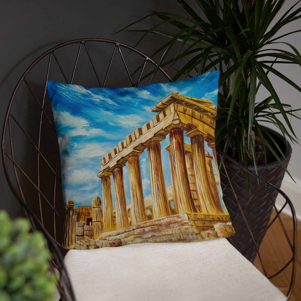 The Parthenon Athens Cushion