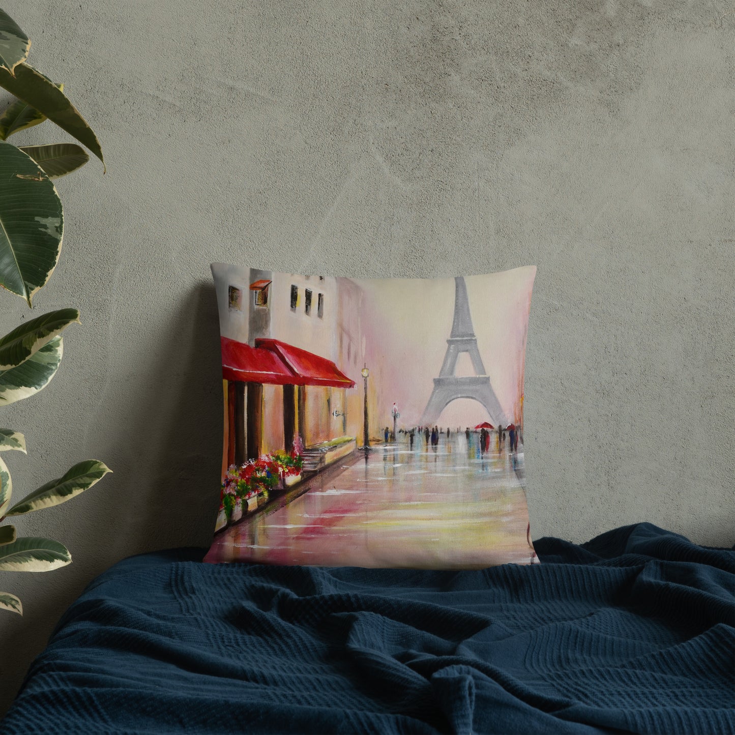 Kissen "Eine Straße in Paris"