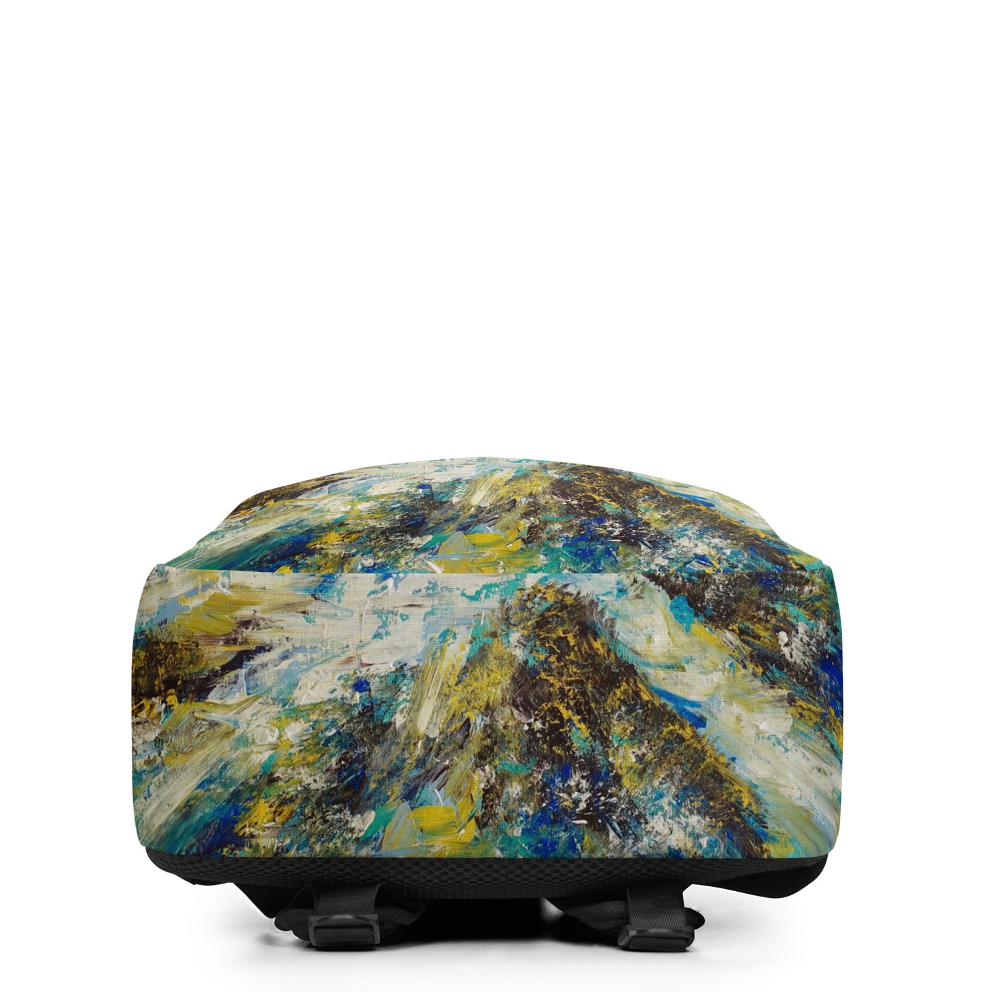 背包“抽象海洋”笔记本电脑秘密口袋旅行艺术的理想选择
