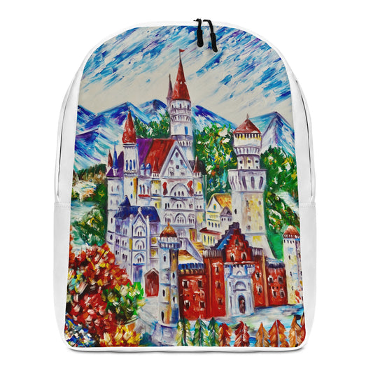 "Schloss Neuschwanstein" Rucksack Ideal für Laptop Secret Pocket Travel Art