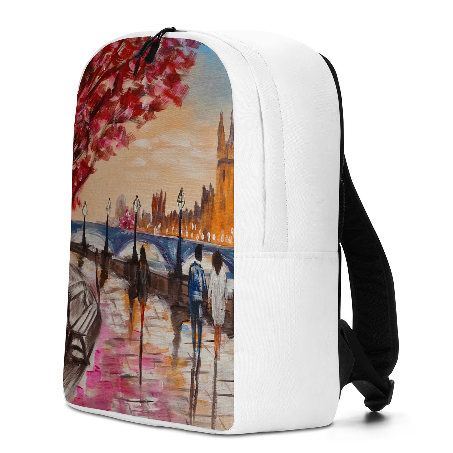 Backpack "City of Prague" Ideal for laptop Secret pocket Travel Art