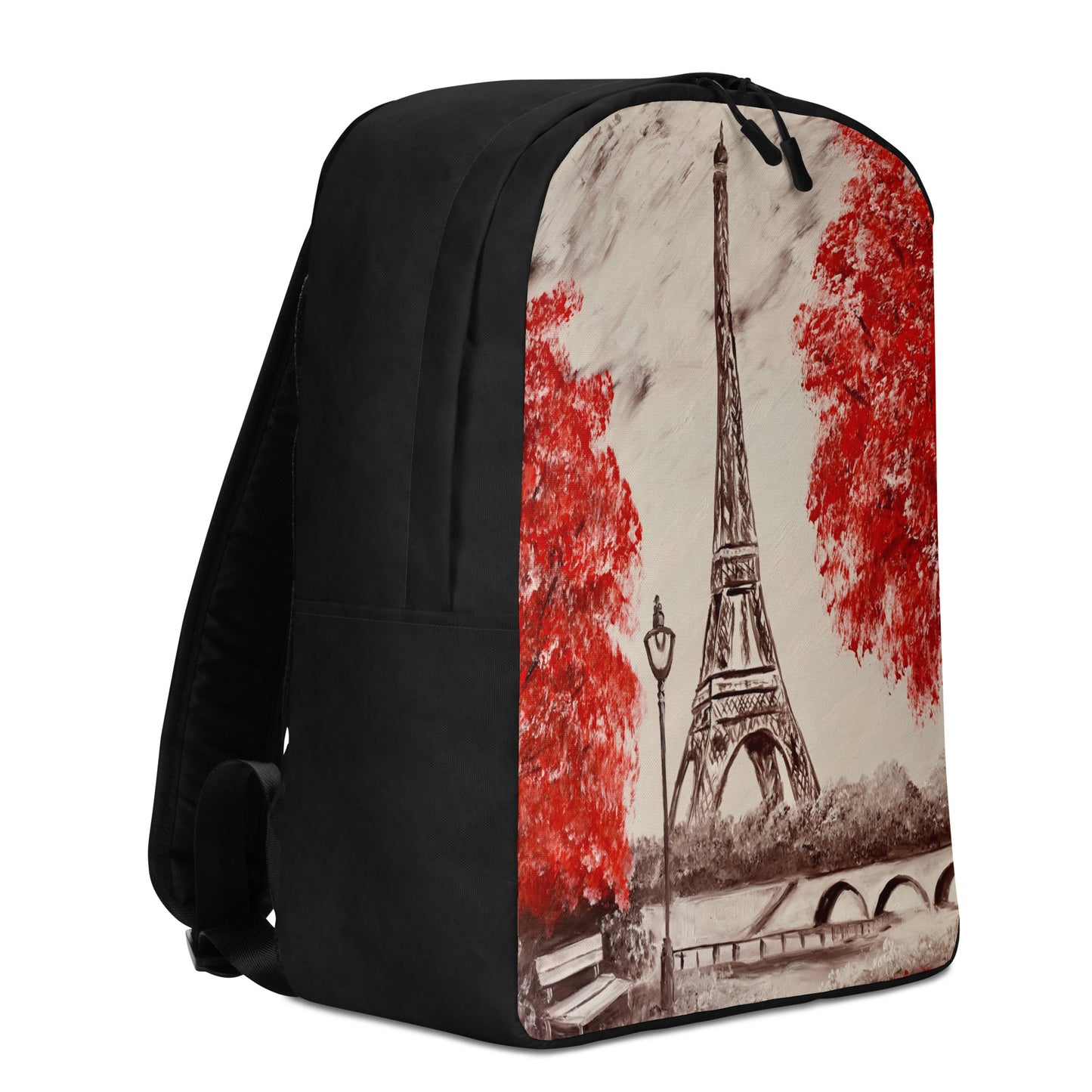 Backpack "The Eiffel Tower Paris" Ideal for Laptop Secret Pocket Travel Art