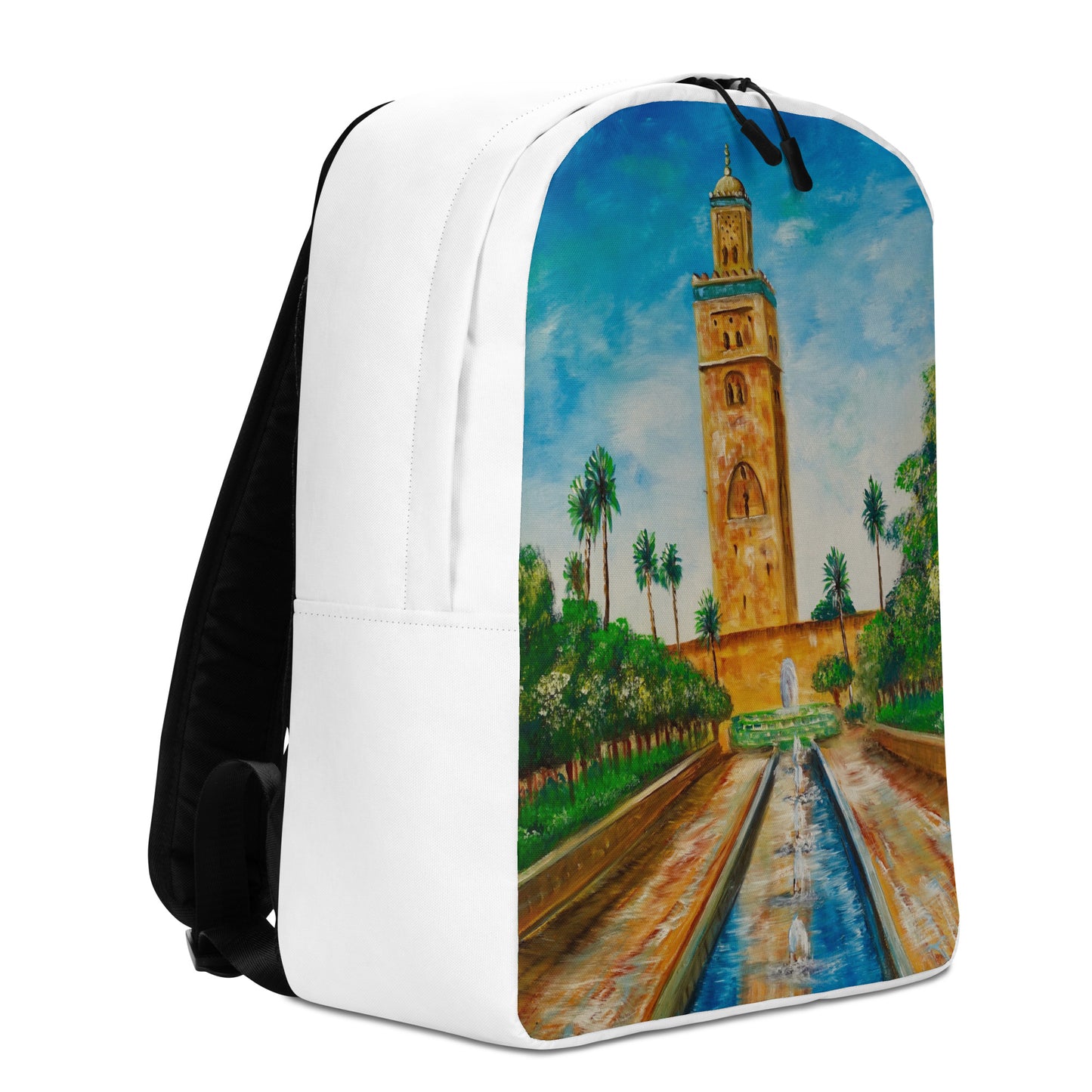 Rucksack "Die Moschee von Marrakesch" Ideal für Laptop Geheimtasche Travel Art