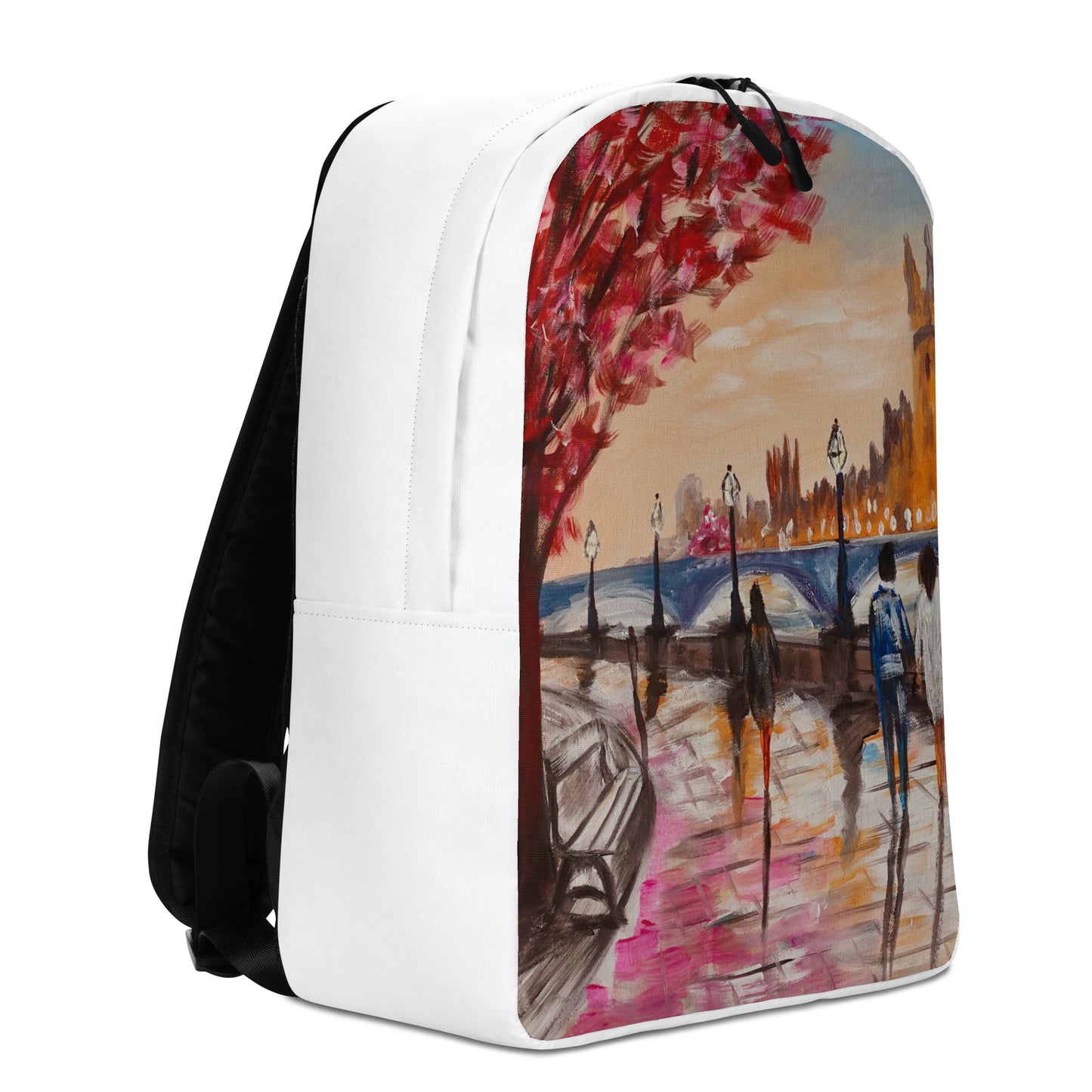 Backpack "City of Prague" Ideal for laptop Secret pocket Travel Art
