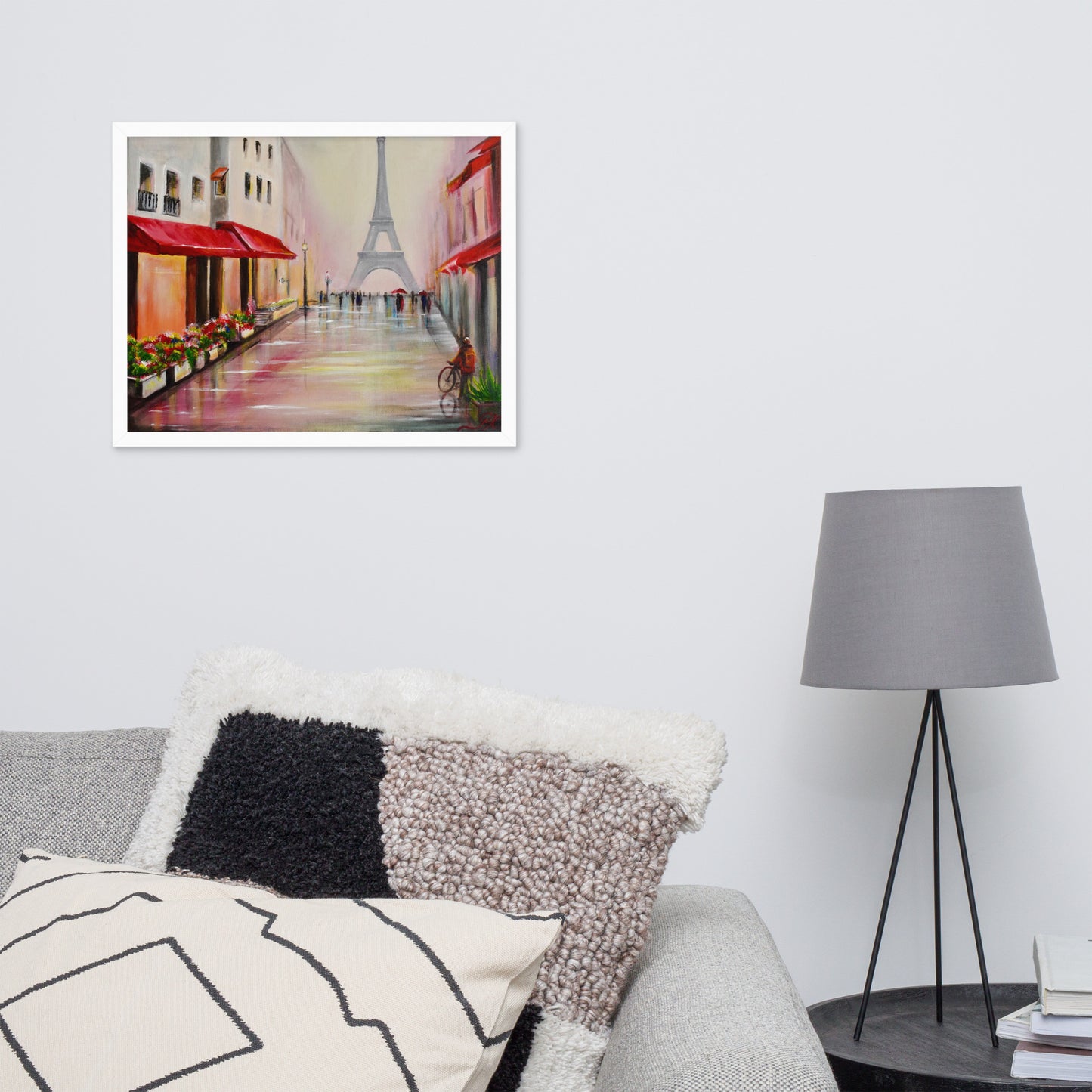 Gerahmtes Poster "Eine Straße in Paris"