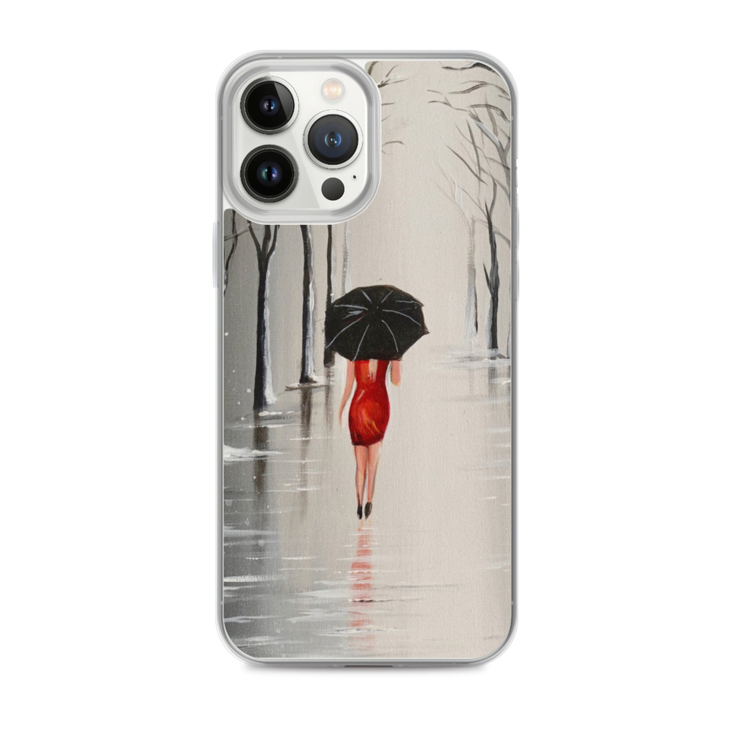 Carcasa para iPhone "Paseando bajo La Lluvia"