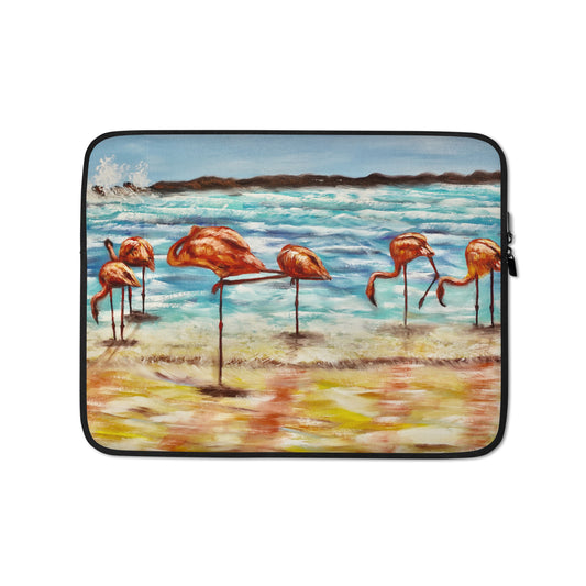 Flamingos von Marrakesch-Laptop-Hülse