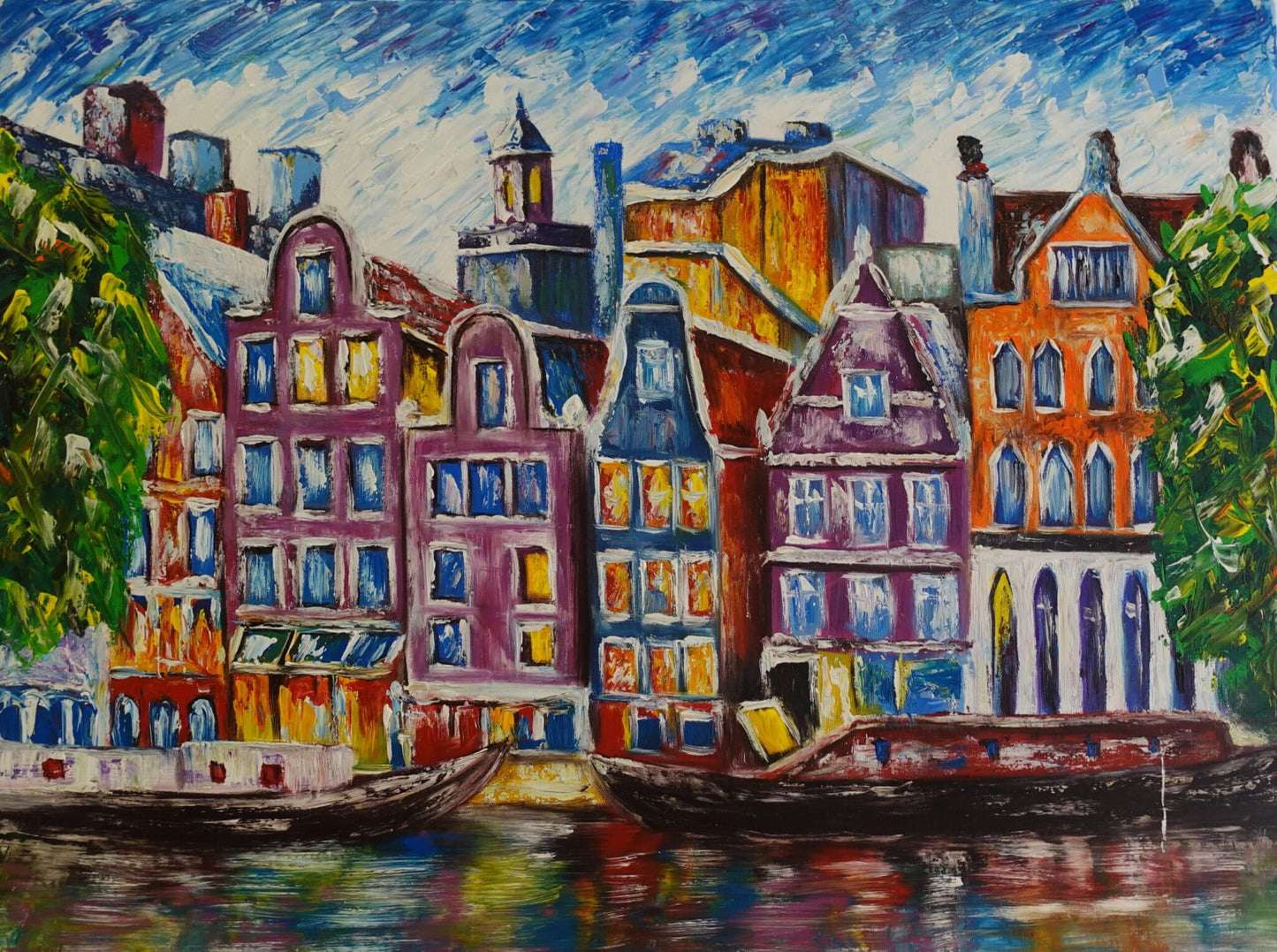 Amsterdam and its canals 60x80 cm