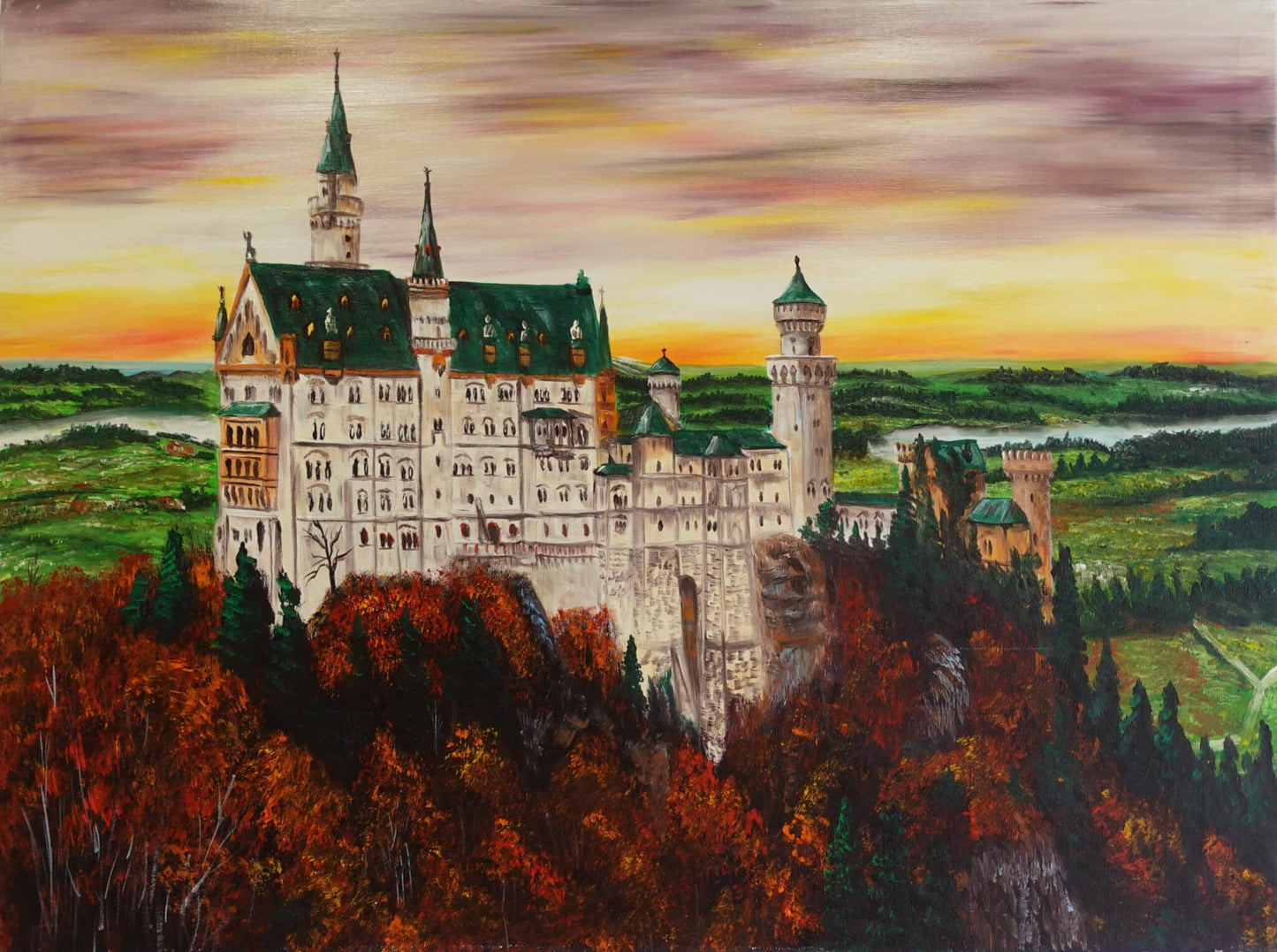 Schloss Neuschwanstein 60 x 80 cm