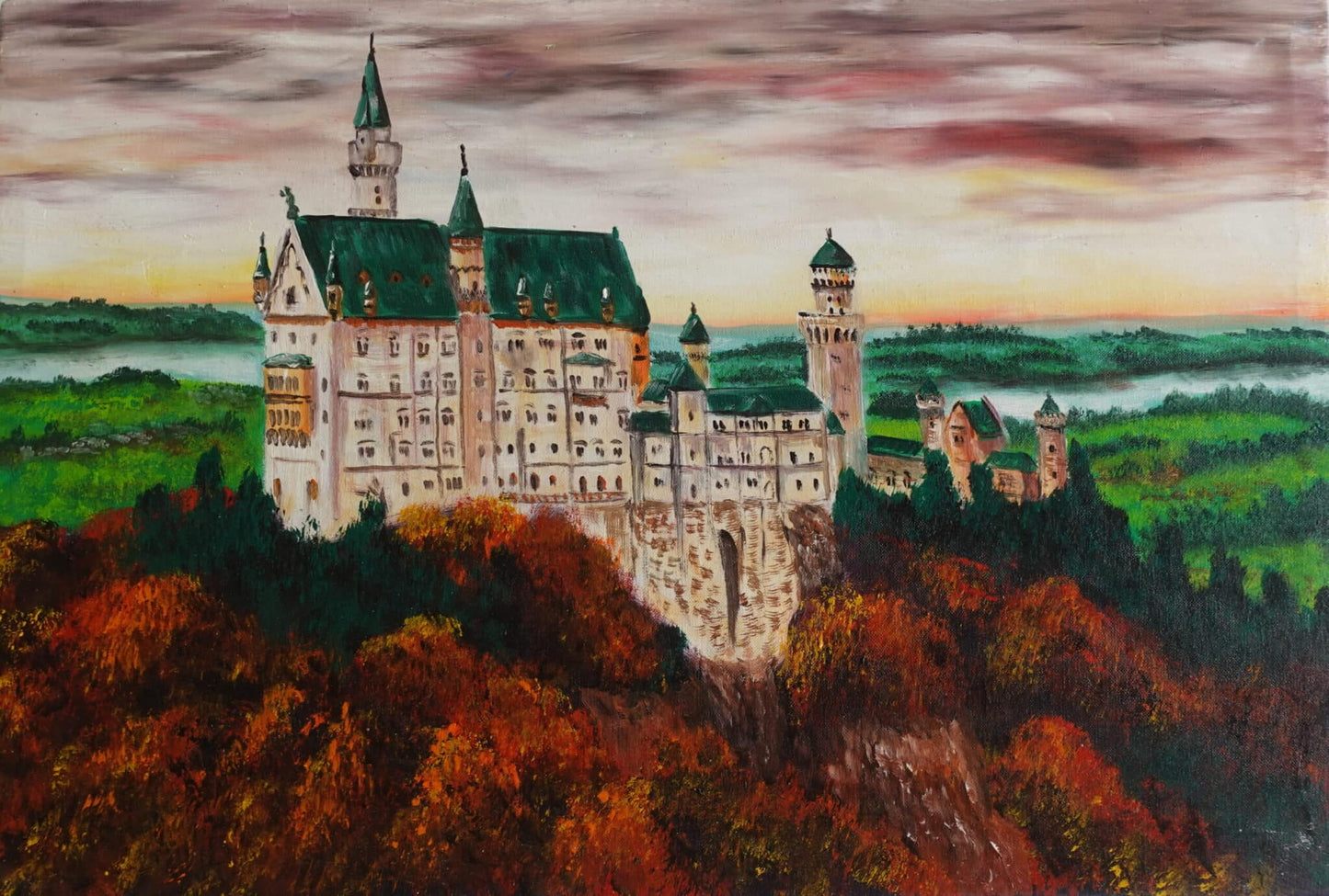 Schloss Neuschwanstein 60 x 40 cm