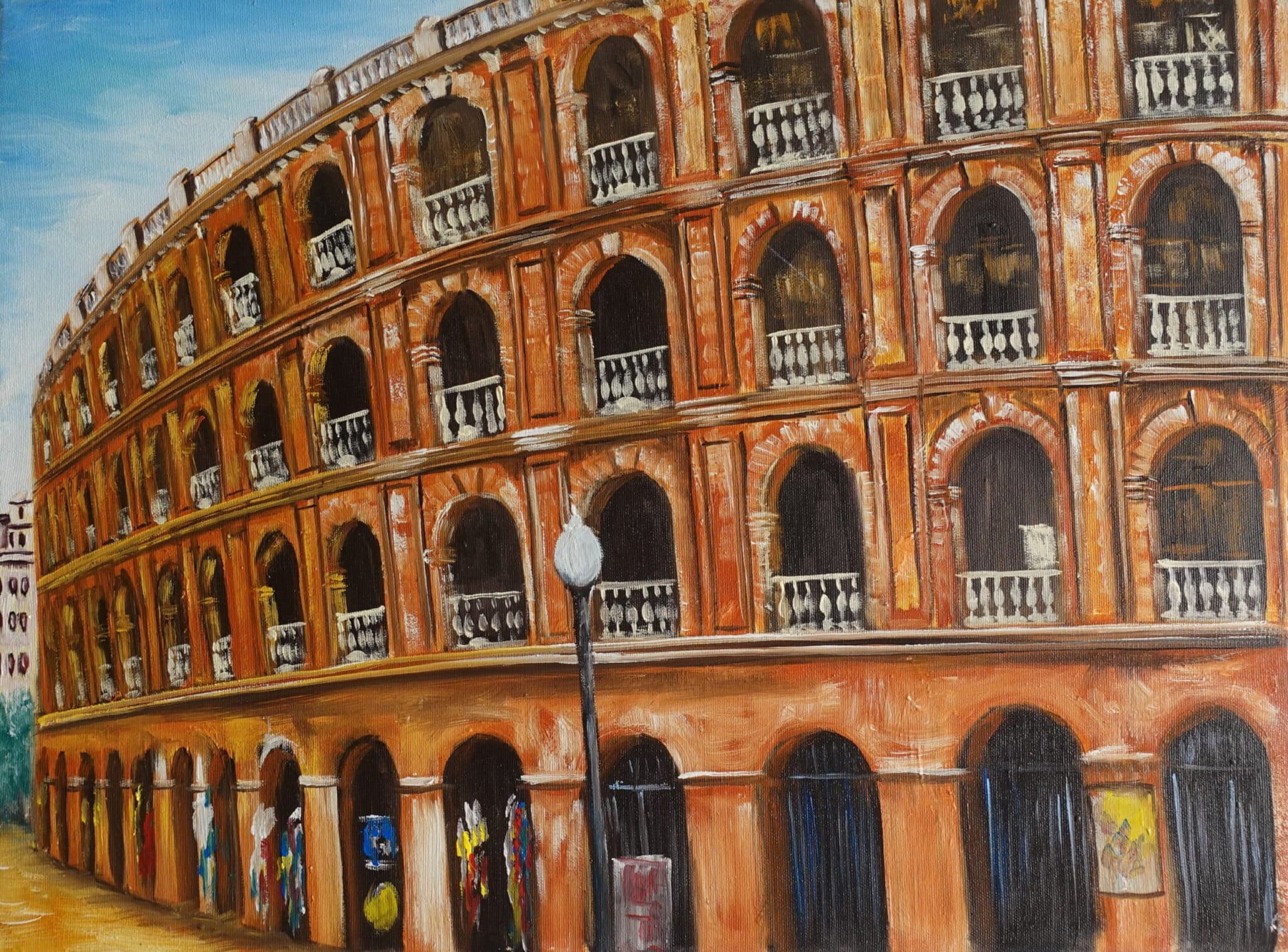 Acrylic painting of Valencia