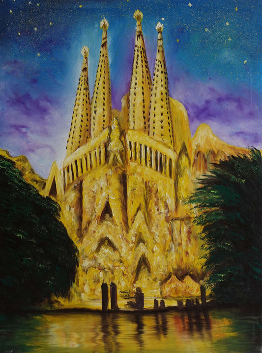 Noche de La Sagrada Familia  60 x 80 cm