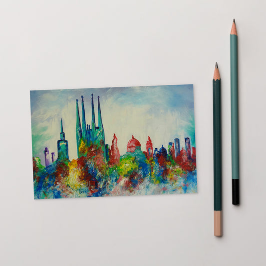 Barcelona-Postkarte