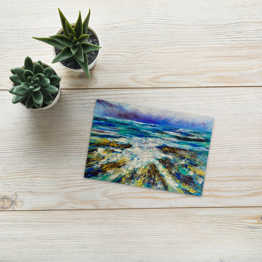 Standard Postkarte Abstrakter Ozean